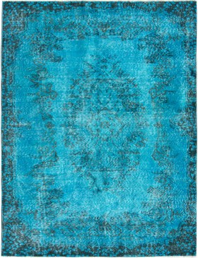 Turquoise Turc Tapis vintage  210 x 110 cm