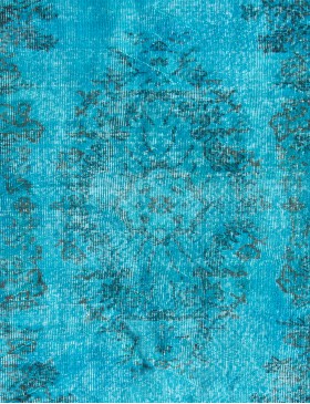 Turquoise Turc Tapis vintage  210 x 110 cm