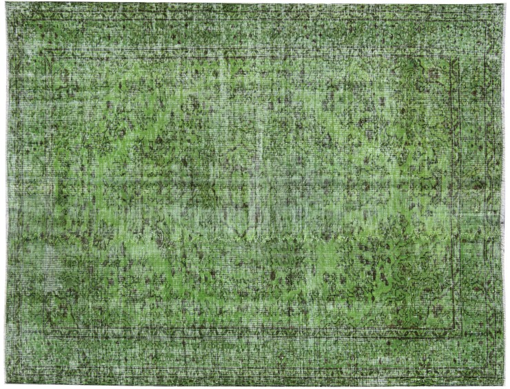Grøn Tyrkiet Vintagetæppe 203 x 160 cm