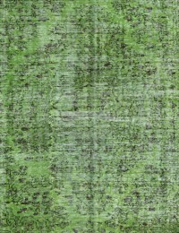 Grøn Tyrkiet Vintagetæppe 203 x 160 cm - view 3