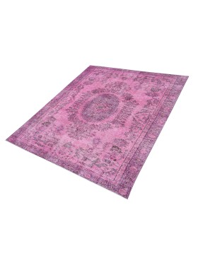 Rosa Turco Tappeto vintage  277 x 163 cm