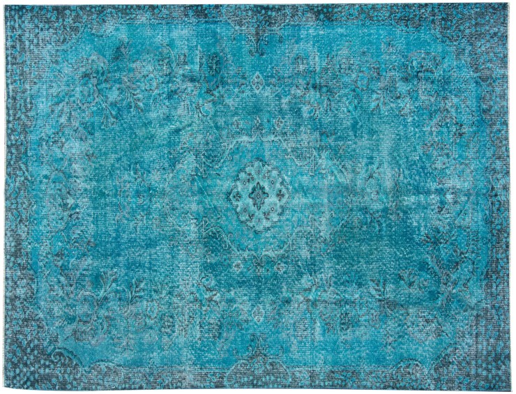 Turquesa Turquía Alfombra vintage 291 x 168 cm