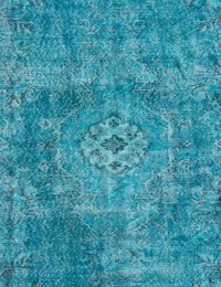 Turquesa Turquía Alfombra vintage 291 x 168 cm - view 3