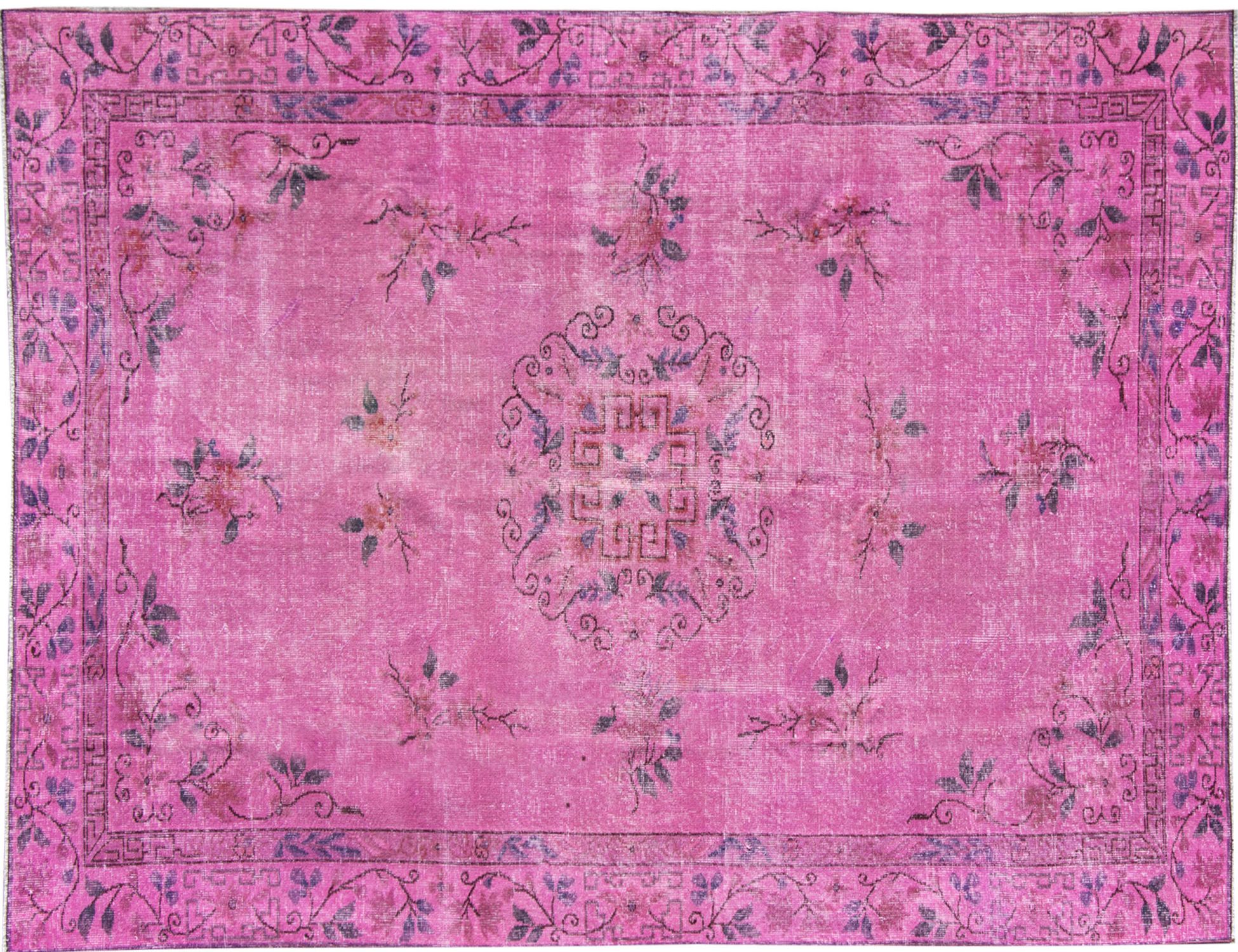 Alfombra vintage  rosa <br/>290 x 180 cm