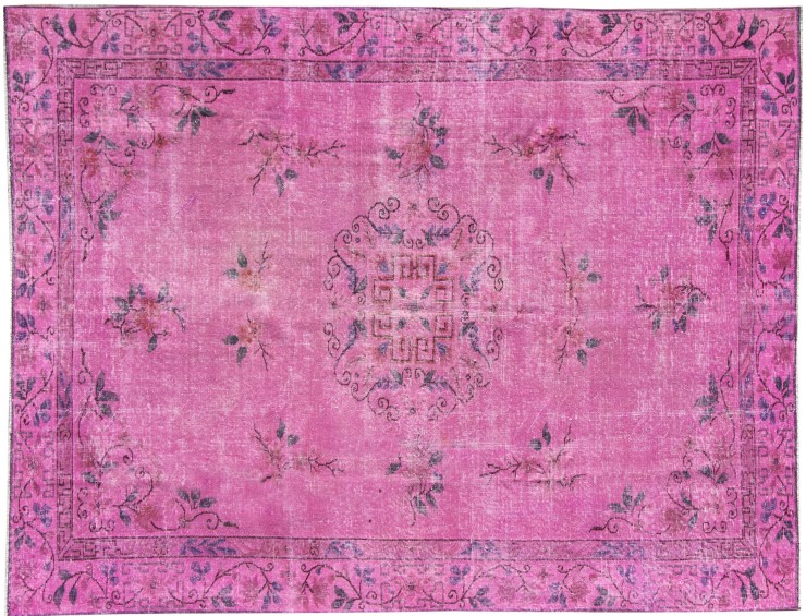 Rosa Turquía Alfombra vintage 290 x 180 cm