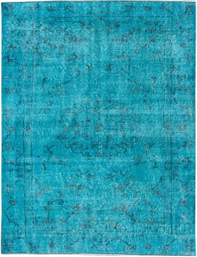 Turquoise Turc Tapis vintage 205 x 113 cm