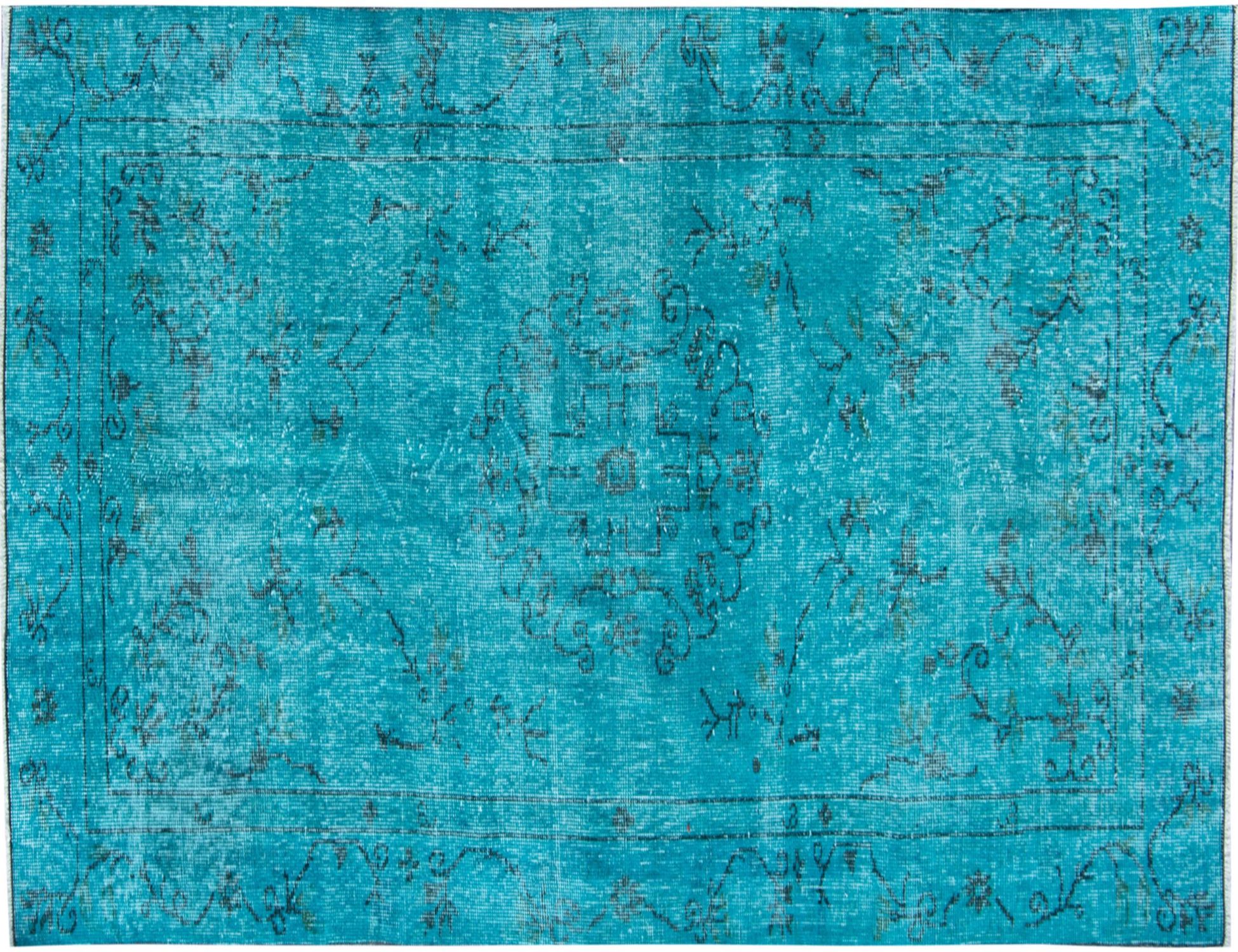 Tappeto vintage  turchese <br/>205 x 113 cm