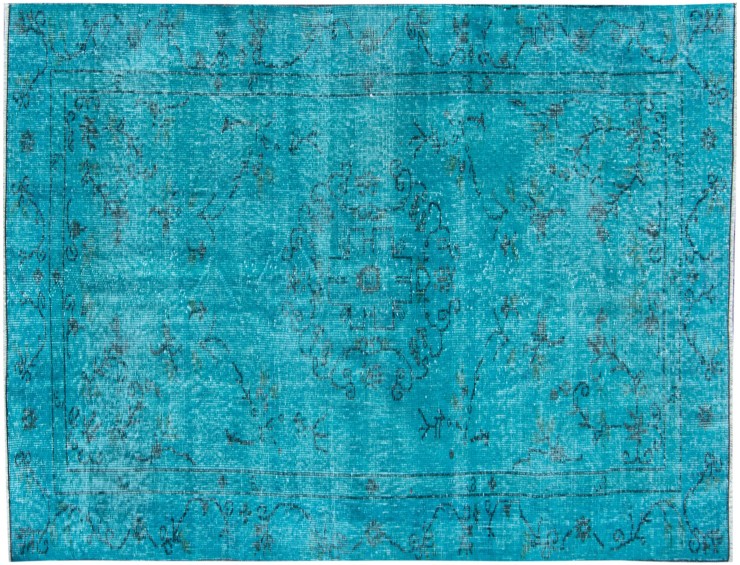 Turkis Tyrkiet Vintagetæppe 205 x 113 cm