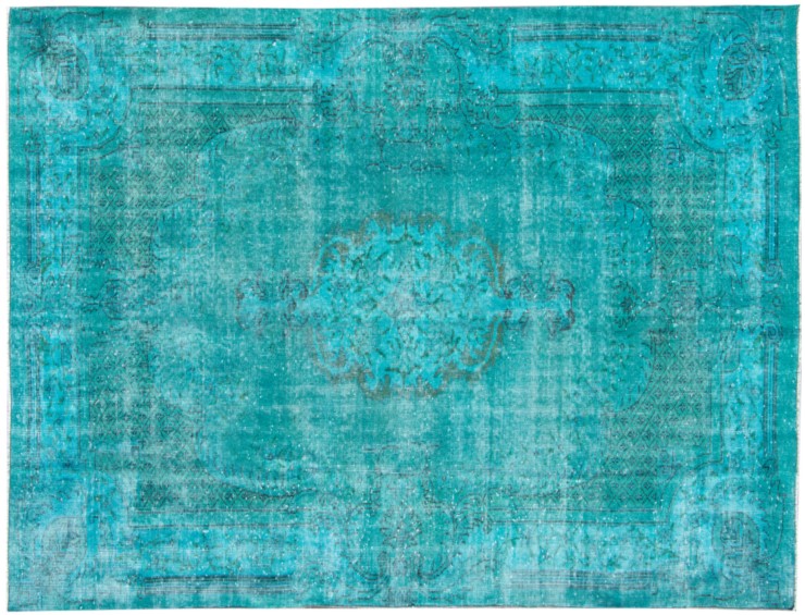 Turquesa Turquía Alfombra vintage 275 x 173 cm