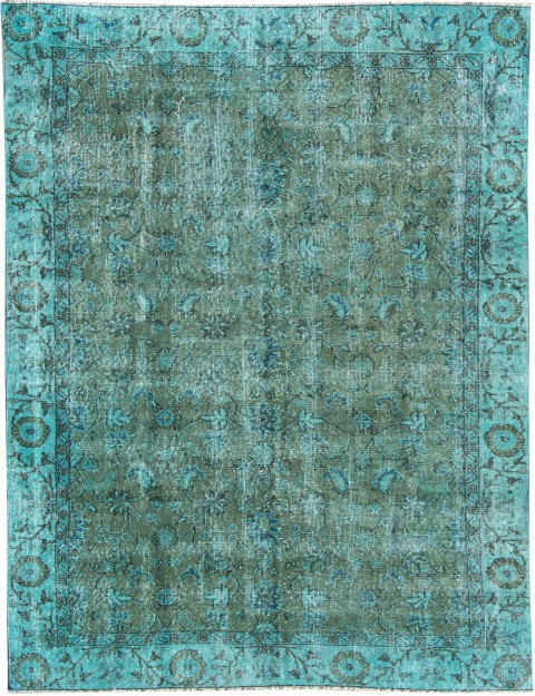 Grün Türkei Vintage Teppich 240 x 147 cm