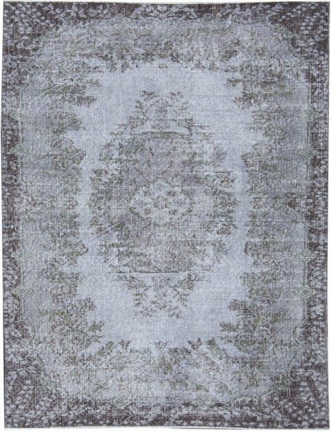 Grau Türkei Vintage Teppich 202 x 110 cm