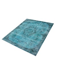 Turquoise Turc Tapis vintage 210 x 114 cm - view 1