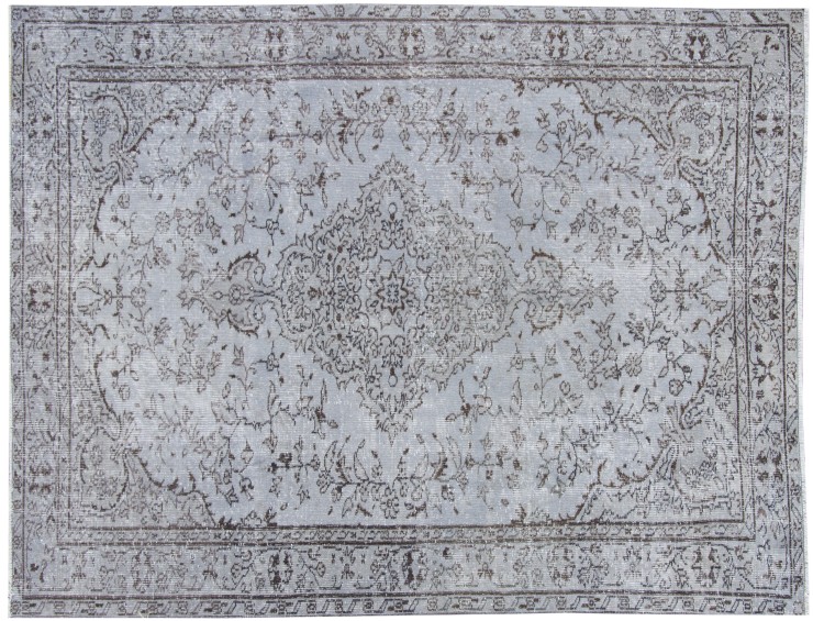 Grigio Turco Tappeto vintage 255 x 160 cm