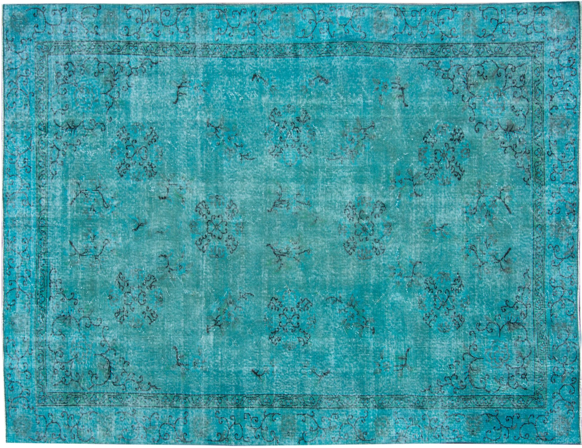 Vintage Carpet  turkoise  <br/>304 x 203 cm