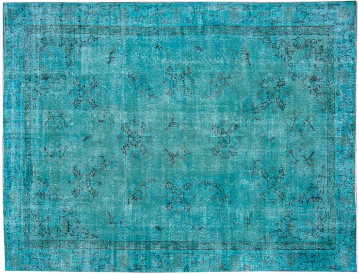Turquesa Turquía Alfombra vintage 304 x 203 cm