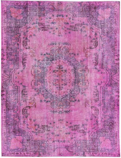 Rosa Türkei Vintage Teppich 254 x 174 cm