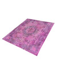 Roze Turkije Vintage Tapijt 254 x 174 cm - view 2