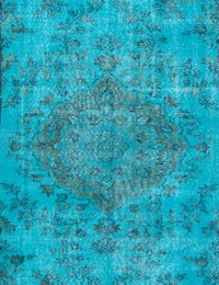 Blau Türkei Vintage Teppich  293 x 166 cm
