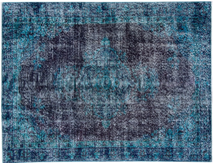 Azul Turquía Alfombra vintage 200 x 107 cm