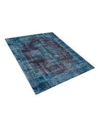 Azul Turquía Alfombra vintage 200 x 107 cm - view 3