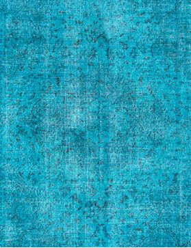Tappeto vintage 275 x 161 turchese
