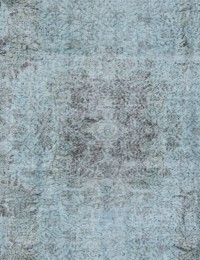 Azul Turquía Alfombra vintage 307 x 175 cm - view 4