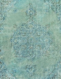 Blau Türkei Vintage Teppich  324 x 205 cm