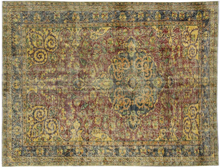 Geel Turkije Vintage Tapijt 260 x 166 cm
