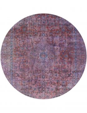 Vintage Teppich rund 250 X 250 lila