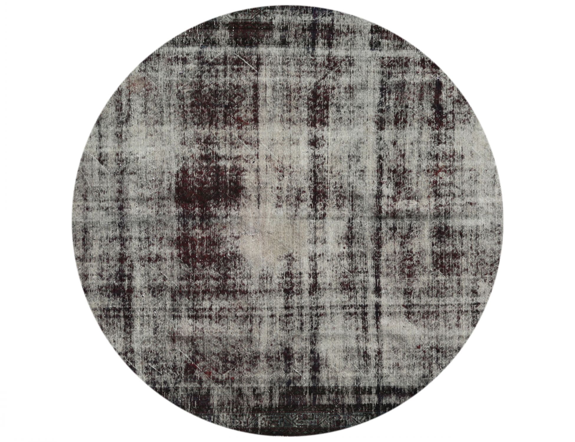 Rund Vintage Teppich rund  grau <br/>260 x 260 cm
