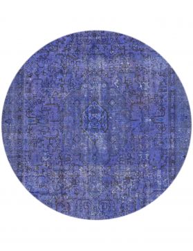 Round Vintage Carpet  blue <br/>275 x 275 cm