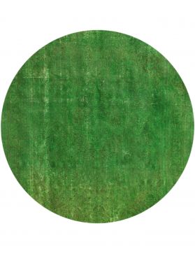 Vintage Teppich rund 270 X 270 grün