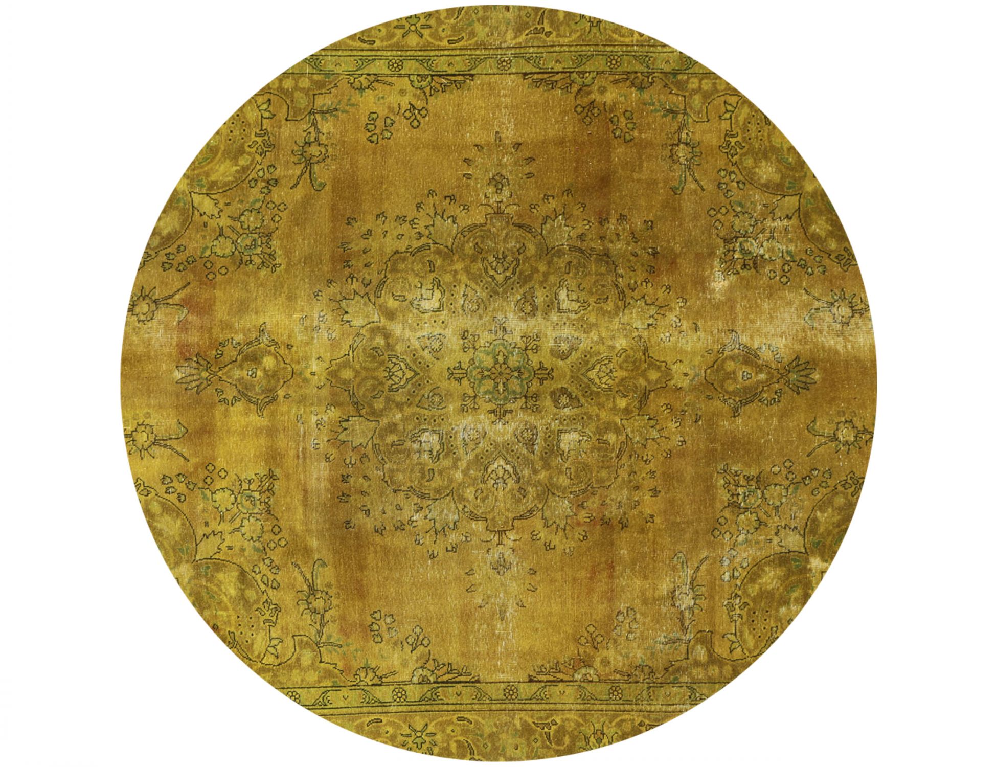 Tappeto Vintage  giallo <br/>252 x 252 cm