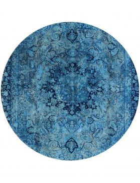 Rund Vintage Teppich rund  blau <br/>263 x 263 cm