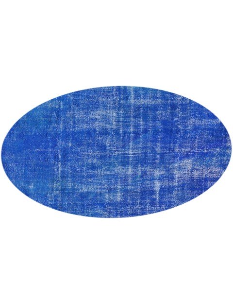 Azul Turquía Alfombra vintage  256 x 256 cm