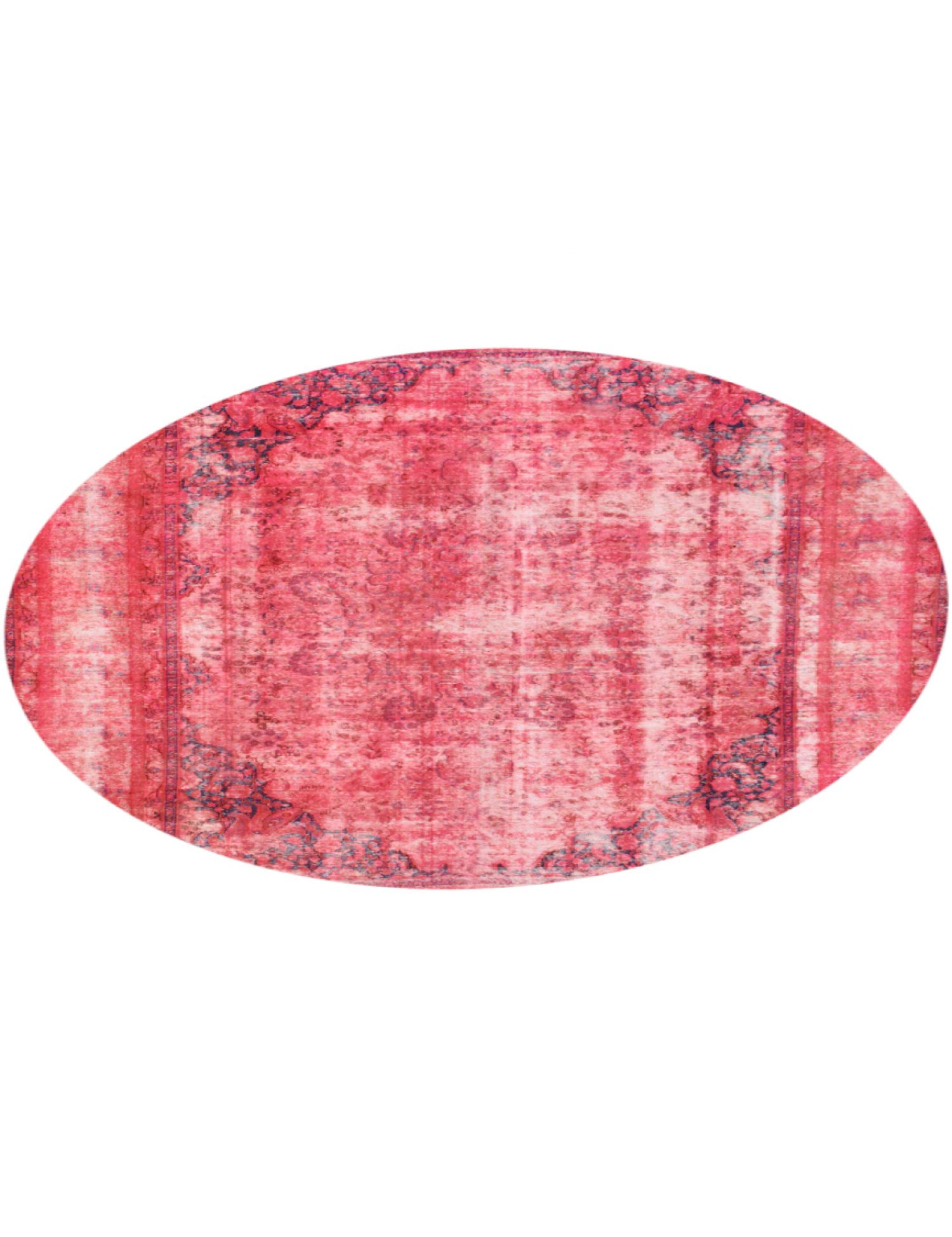Rund Vintage Teppich rund  rot <br/>293 x 293 cm
