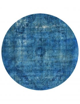 Vintage Teppich rund 296 X 296 blau