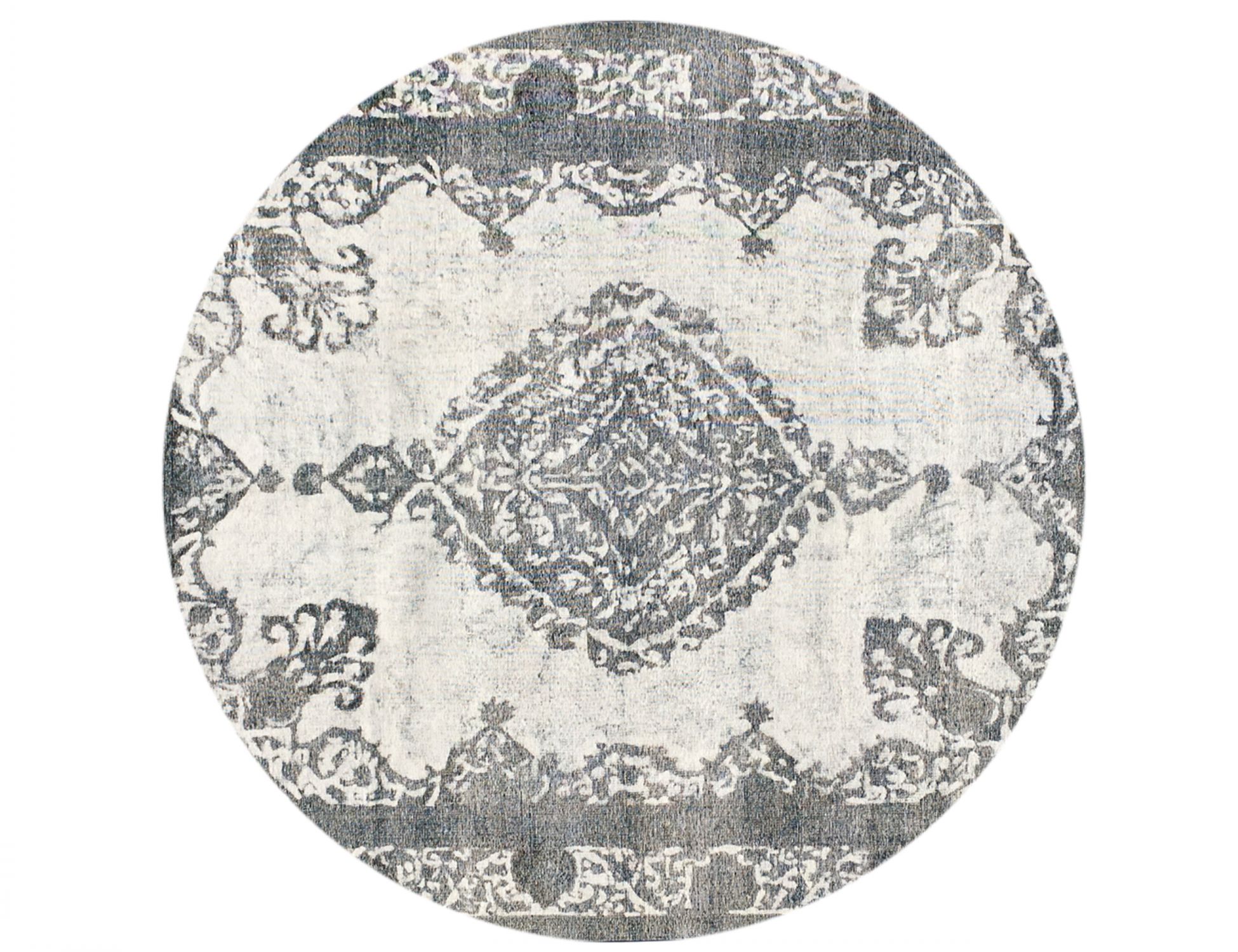 Rund Vintage Teppich rund   grau <br/>250 x 250 cm