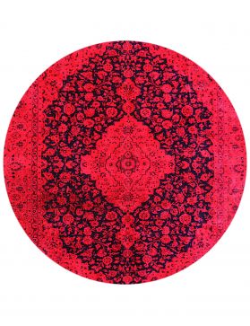 Rund Vintage Teppich rund  rot <br/>260 x 260 cm