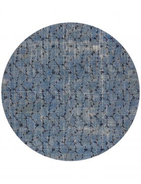 Rund Vintage Teppich rund  blau <br/>308 x 308 cm