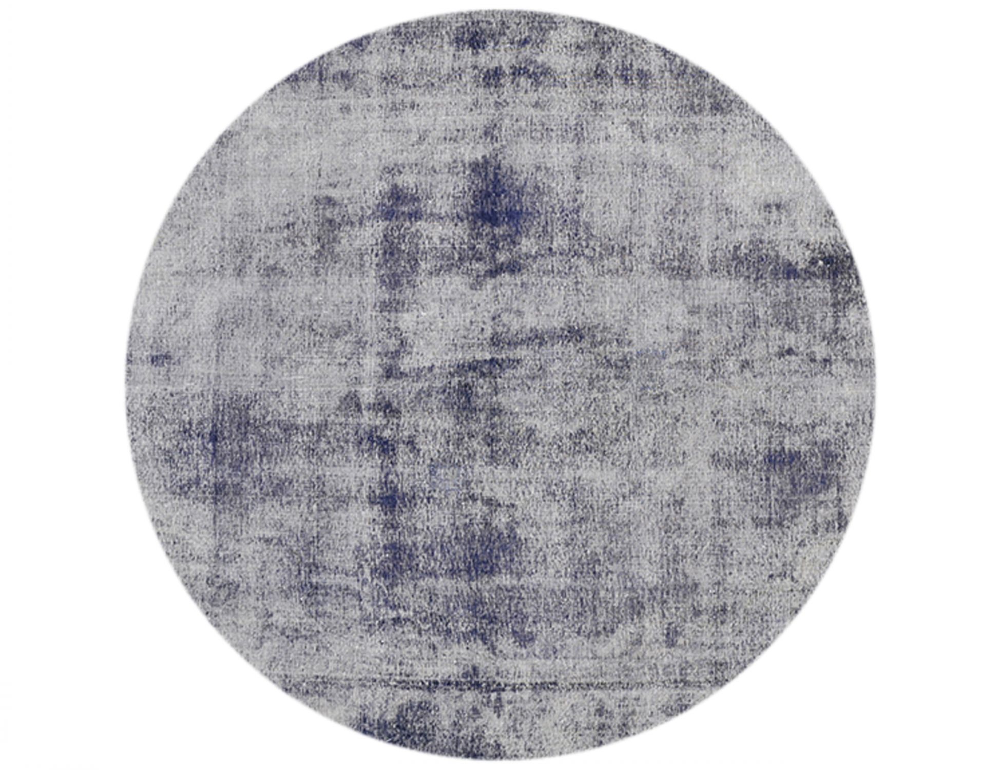 Rund Vintage Teppich rund  blau <br/>301 x 301 cm