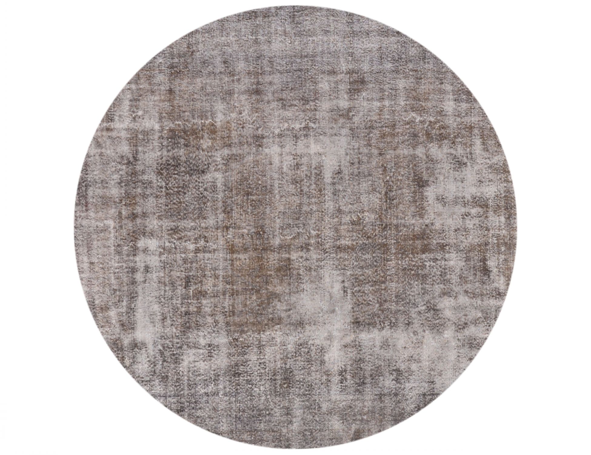 Rund Vintage Teppich rund  grau <br/>242 x 242 cm
