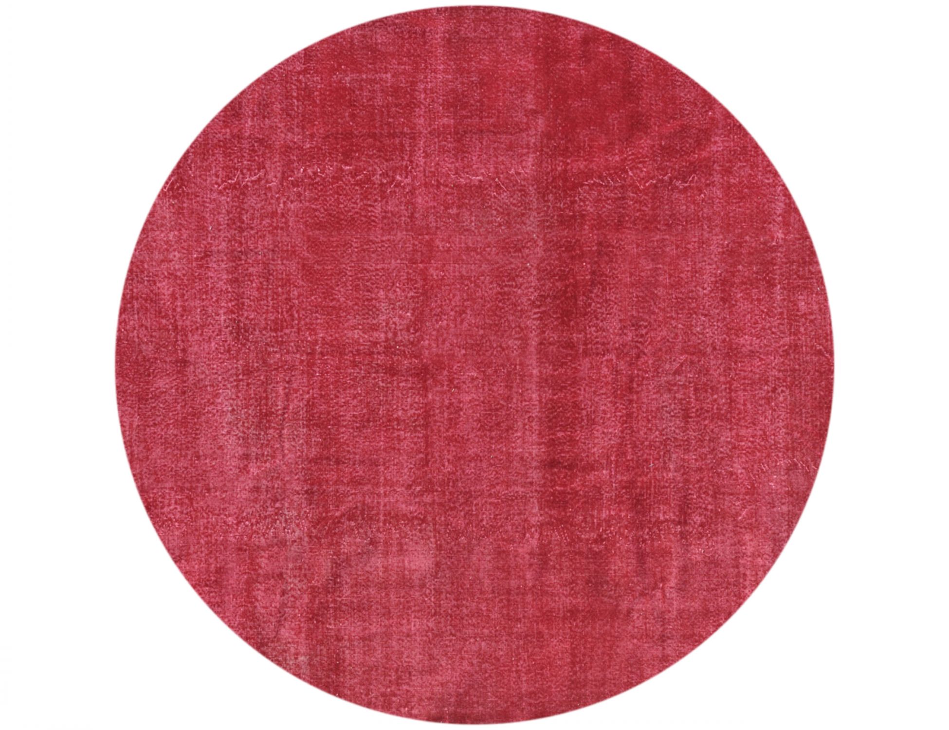 Rund Vintage Teppich rund  rot <br/>248 x 248 cm