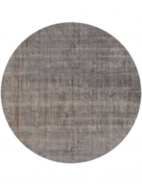 Round Vintage Carpet  grey <br/>248 x 248 cm