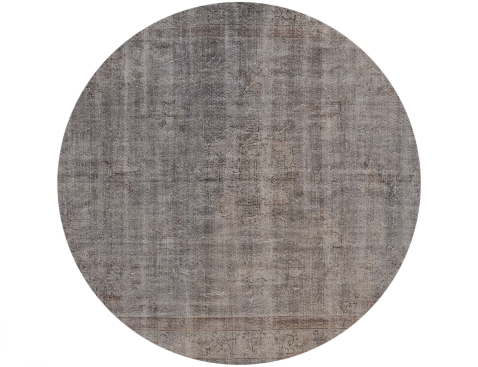 Rund Vintage Teppich rund  grau <br/>248 x 248 cm