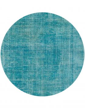 Vintage Teppich rund 230 X 230 blau
