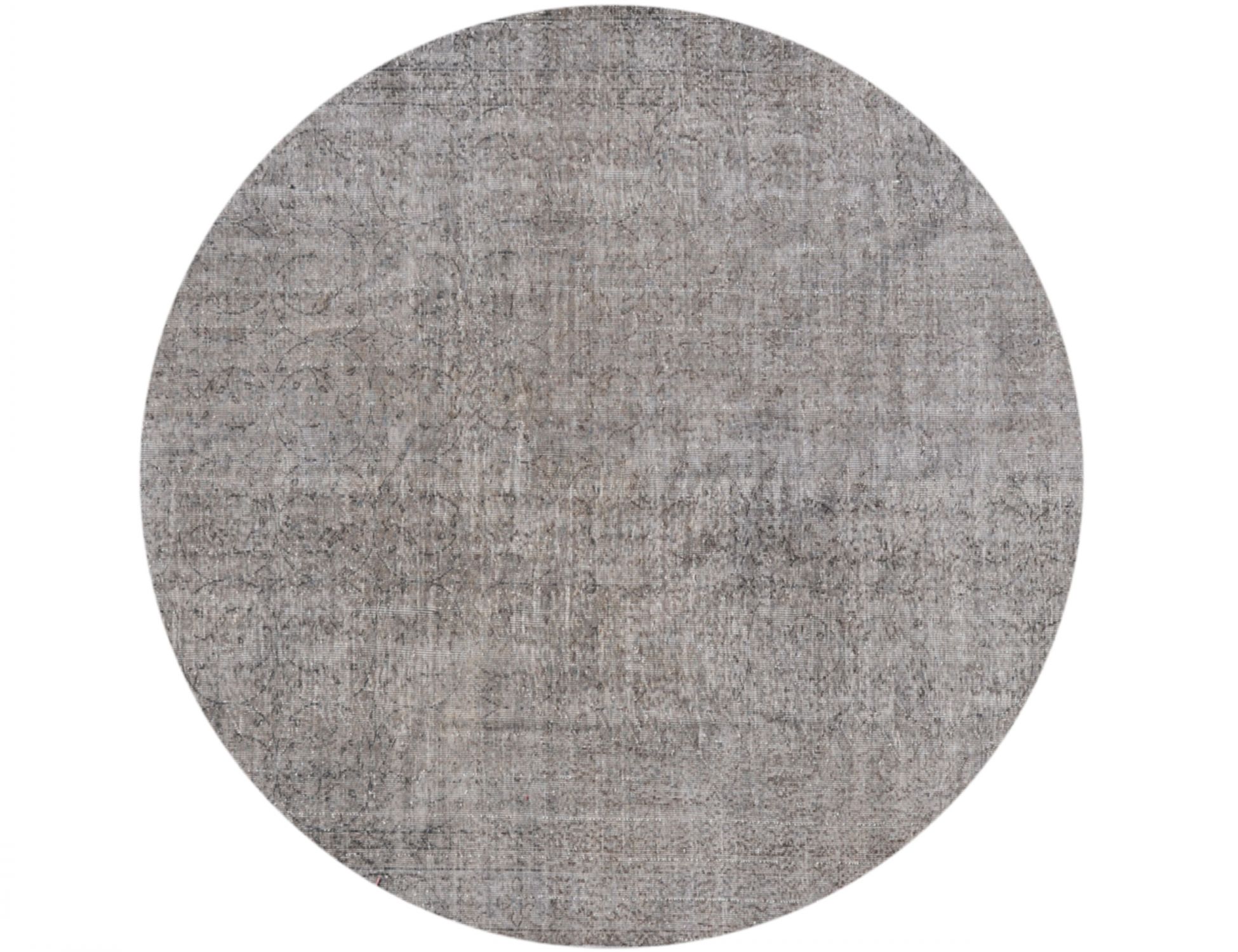 Rund Vintage Teppich rund  grau <br/>217 x 217 cm