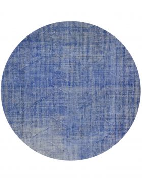 Rund Vintage Teppich rund  blau <br/>222 x 222 cm