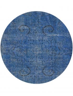 Rund Vintage Teppich rund  blau <br/>218 x 218 cm