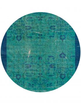 Rund Vintage Teppich rund  grün <br/>217 x 217 cm